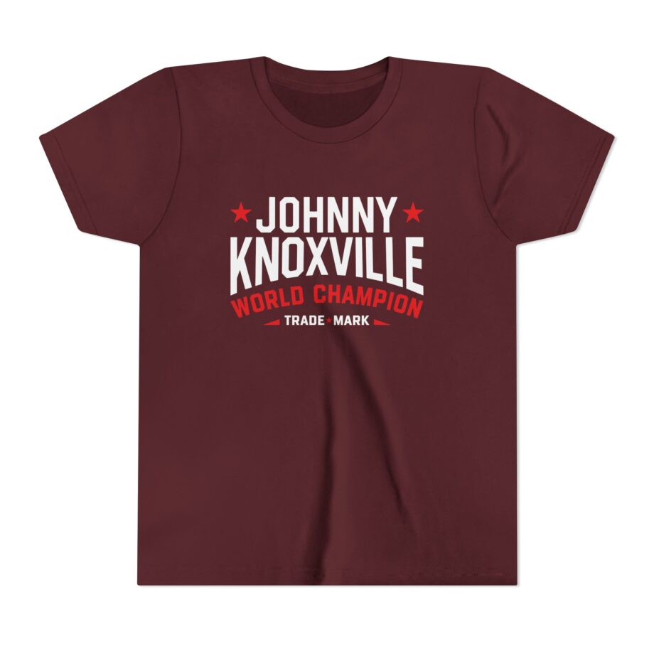 Jackass Johnny Knoxville World Champion Trade Mark Youth Short Sleeve Tee