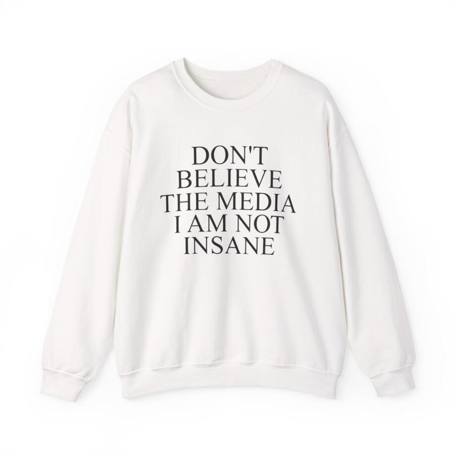 Joost Klein Don't Believe the Media I Am Not Insane Unisex Heavy Blend™ Crewneck Sweatshirt