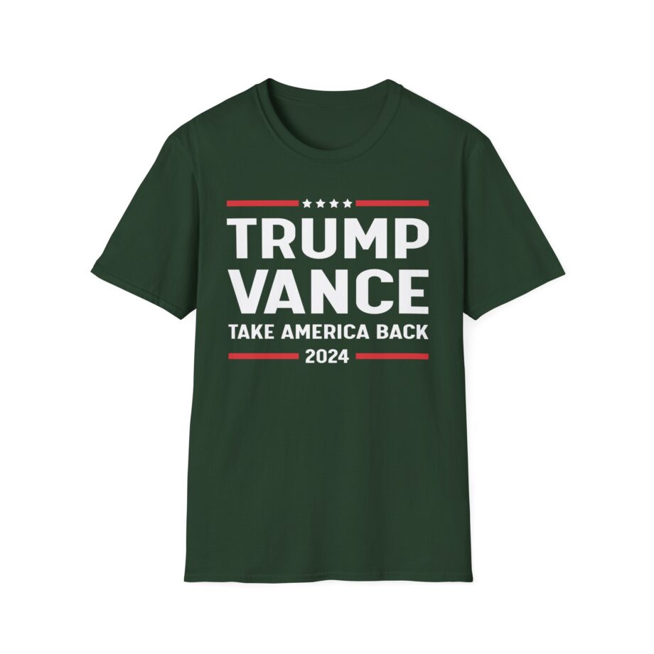 Support Trump Vance 2024 With This Take America Back Unisex Softstyle T-shirt