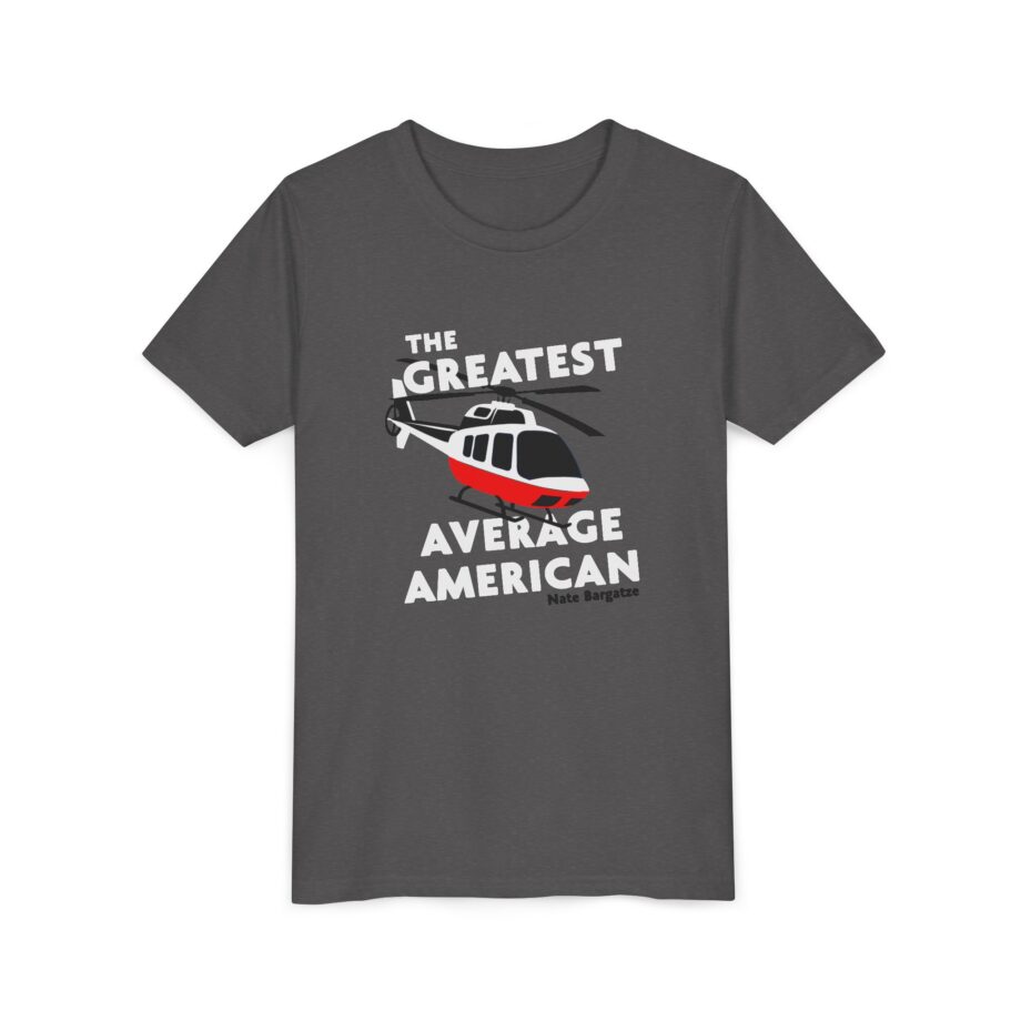 The Greatest Average American Nate Bargatze Youth Short Sleeve Tee