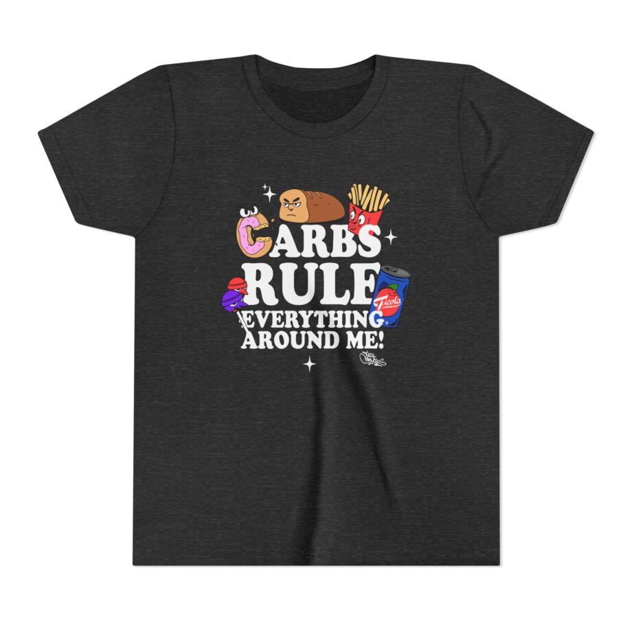 Method Man Carbs Rule Everything Around Me Youth Short Sleeve Tee