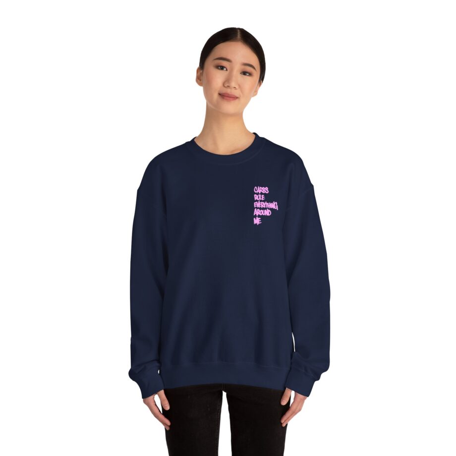 Method Man Carbs Rule Everything Around Me Unisex Heavy Blend Crewneck Sweatshirt