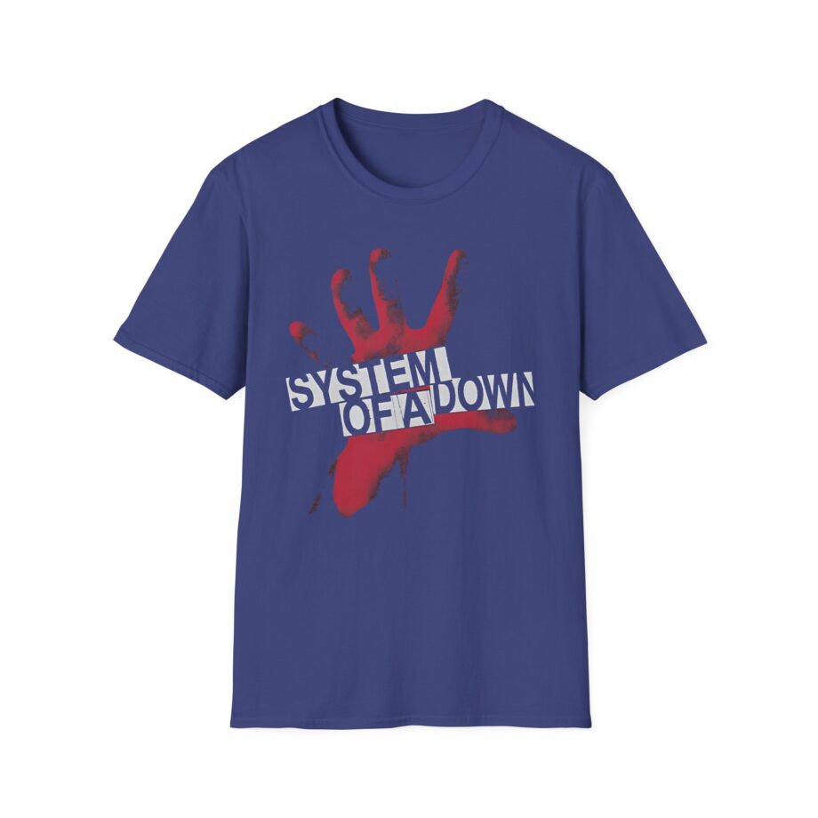 System of a Down Self Titled Red Hand Logo Unisex Softstyle T-Shirt