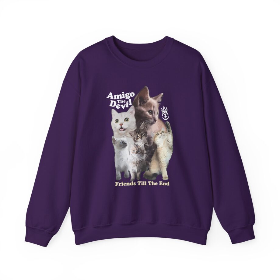 Amigo the Devil  Too Many Puppies Unisex Heavy Blend Crewneck Sweatshirt