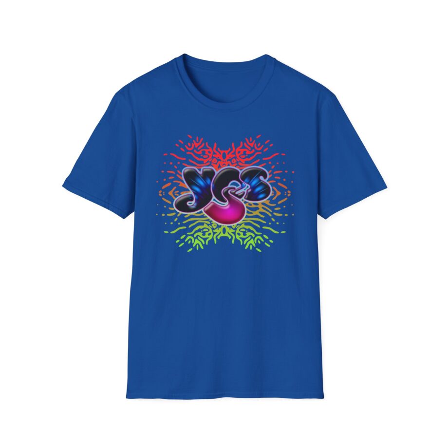 Yes Rainbow Abstract Unisex Softstyle T-shirt