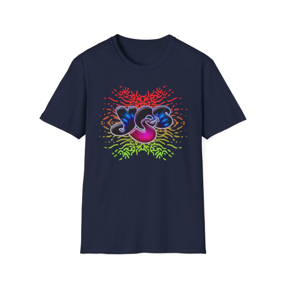 Yes Rainbow Abstract Unisex Softstyle T-shirt
