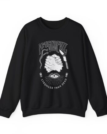 Amigo the Devil Stronger Unisex Heavy Blend Crewneck Sweatshirt