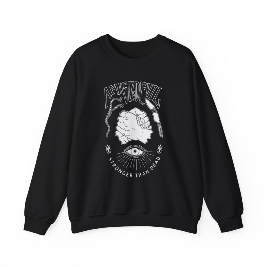 Amigo the Devil Stronger Unisex Heavy Blend Crewneck Sweatshirt