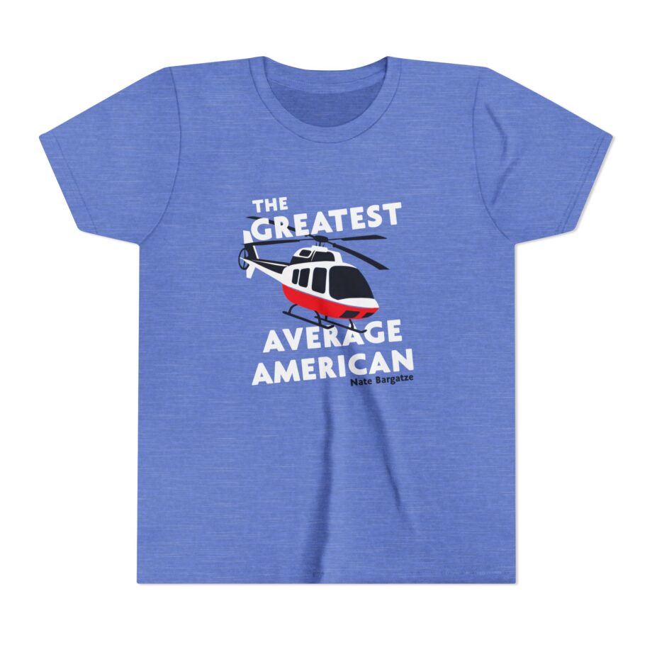 The Greatest Average American Nate Bargatze Youth Short Sleeve Tee