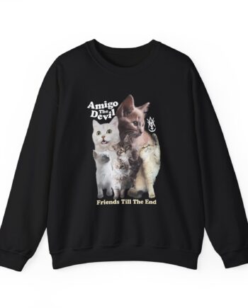 Amigo the Devil  Too Many Puppies Unisex Heavy Blend Crewneck Sweatshirt