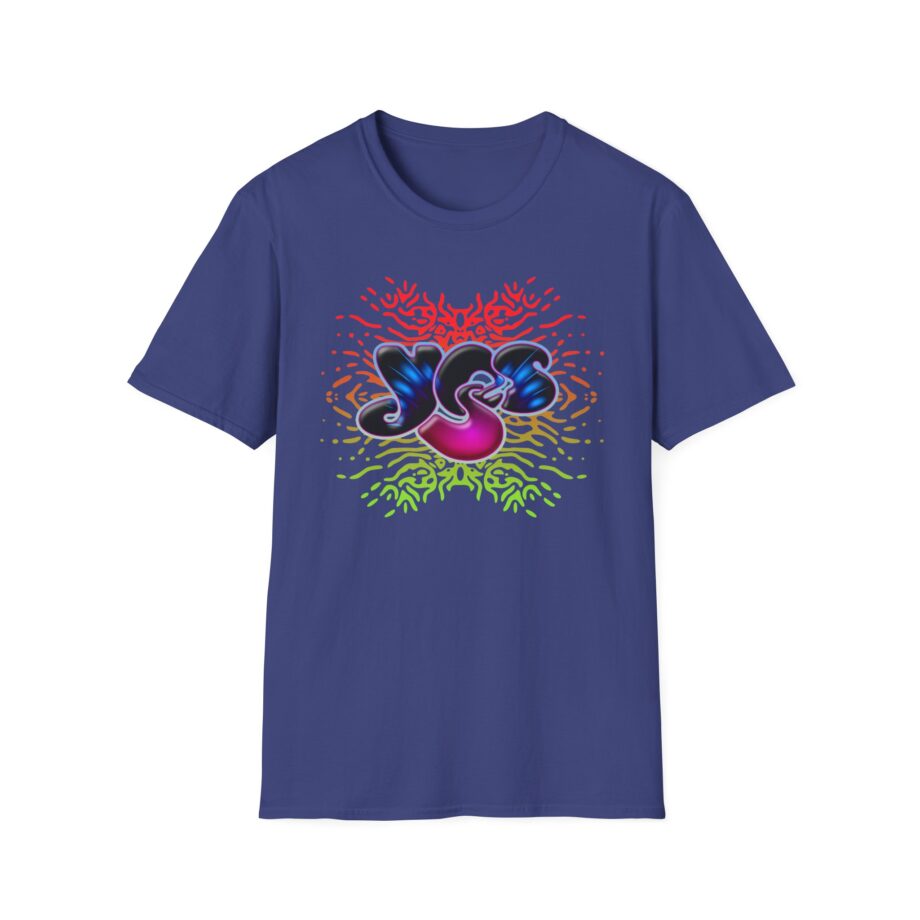 Yes Rainbow Abstract Unisex Softstyle T-shirt