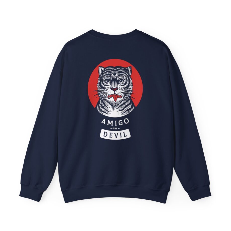 Amigo the Devil Tiger Unisex Heavy Blend Crewneck Sweatshirt