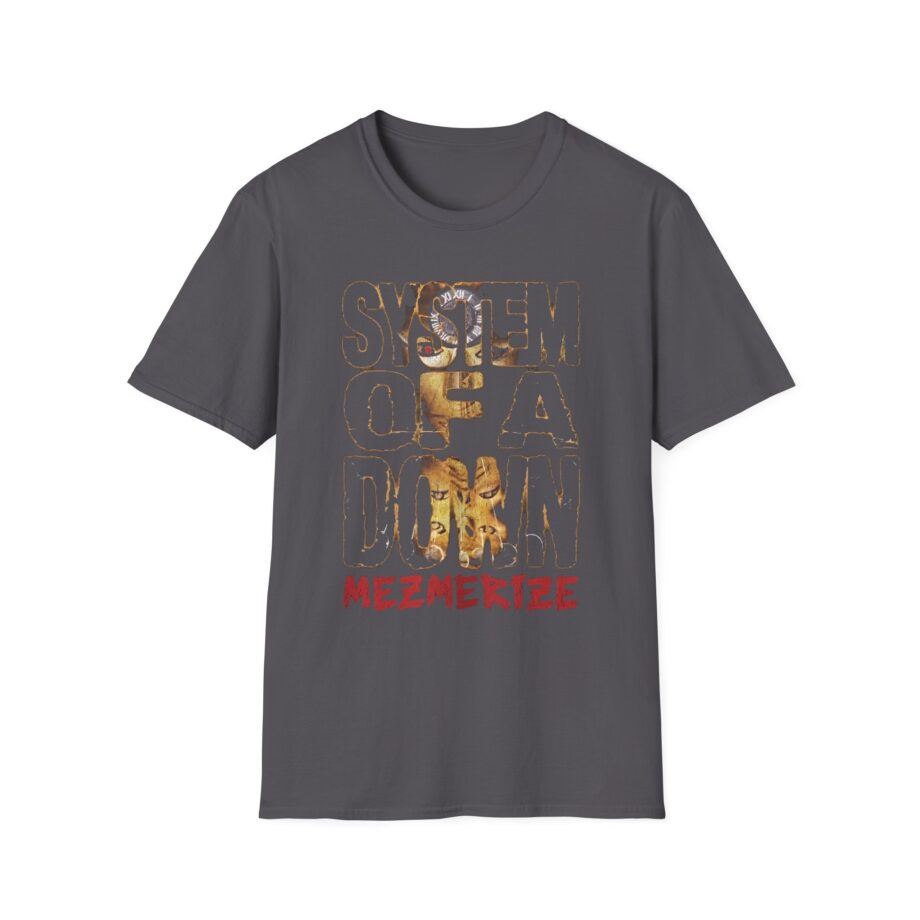System of a Down Mezmerize Stacked Logo Unisex Softstyle T-Shirt