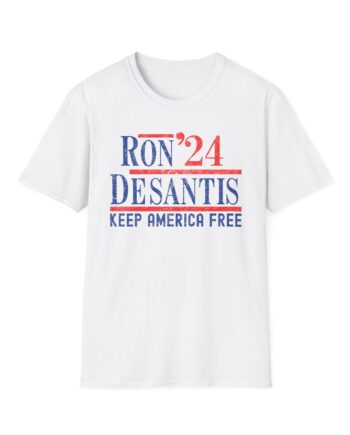 Ron Desantis 2024 Keep America Free Unisex Softstyle T-shirt