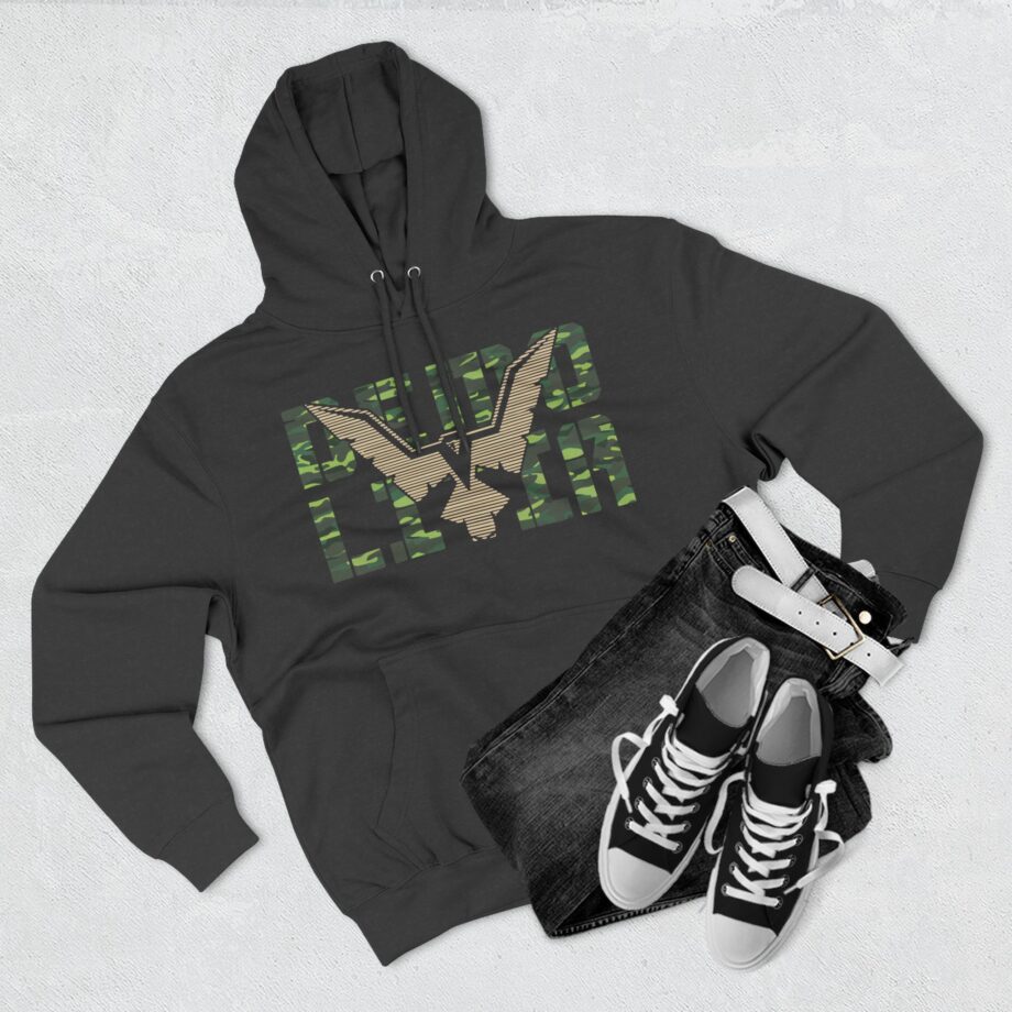 Eagle Emblem Three-Panel Fleece Hoodie