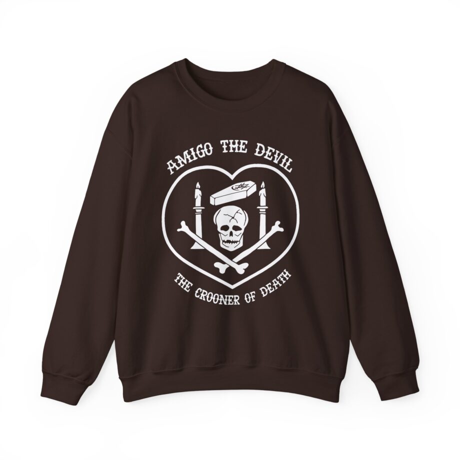 Amigo the Devil Crooner of Death Unisex Heavy Blend Crewneck Sweatshirt