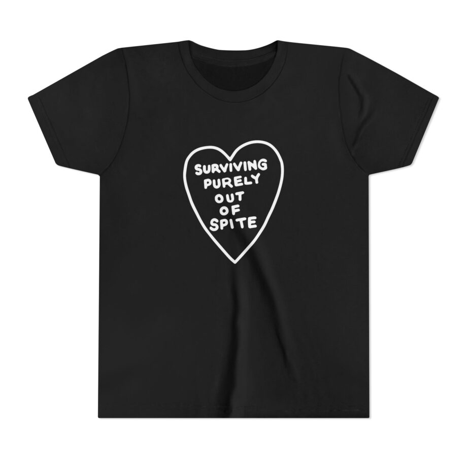 Elyse Myers Surviving Purely Out of Spite Youth Short Sleeve Tee