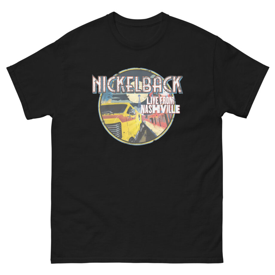Nickelback Live From Nashville B&W Raglan Unisex classic tee