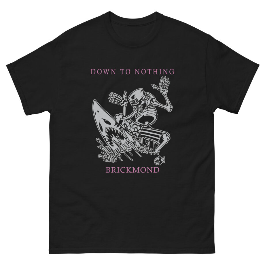 Down to Nothing Skeleton Surfer Unisex classic tee