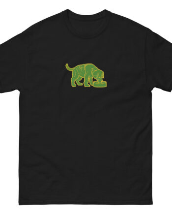 Niko B green pixel dog Unisex classic tee