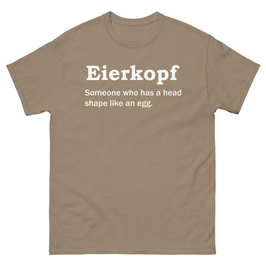 German Words Lustiges Eierkopf Unisex classic tee