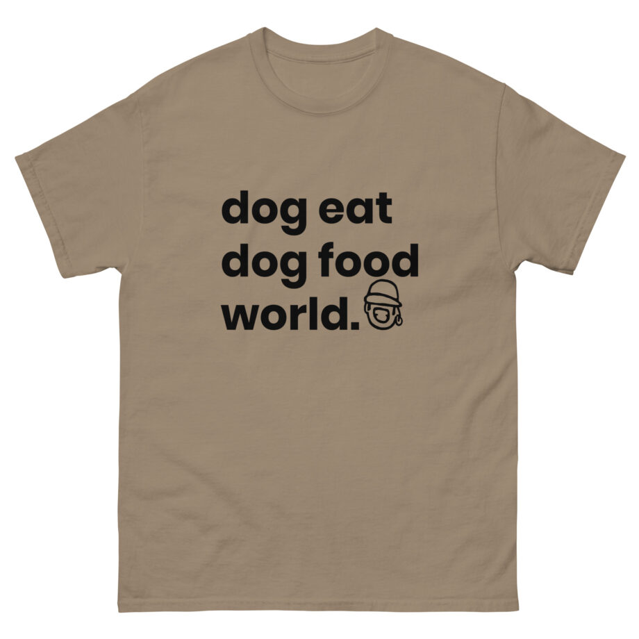 Niko B Dog Eat Dog Food World Unisex classic tee