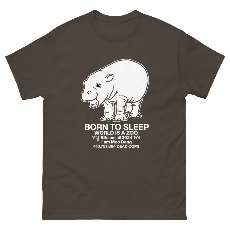 Moo Deng Born to Sleep Unisex classic tee