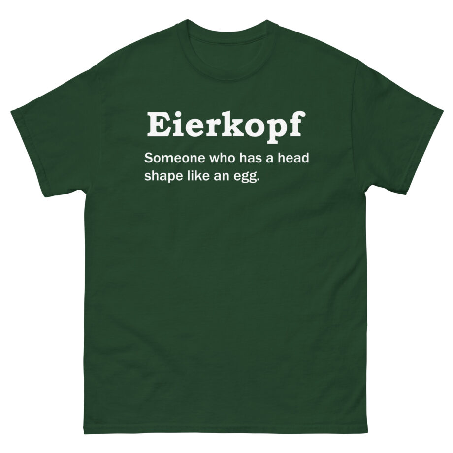 German Words Lustiges Eierkopf Unisex classic tee