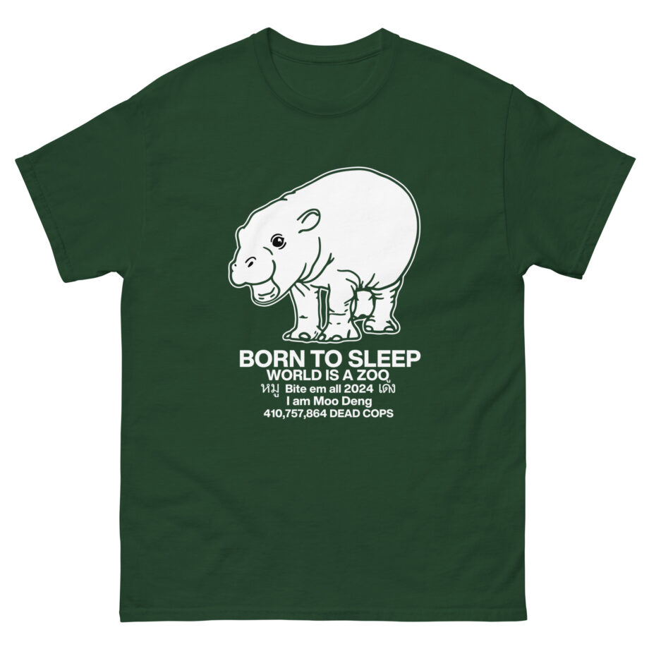 Moo Deng Born to Sleep Unisex classic tee