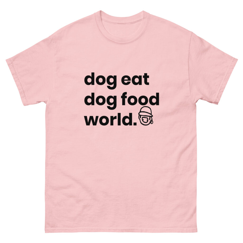 Niko B Dog Eat Dog Food World Unisex classic tee