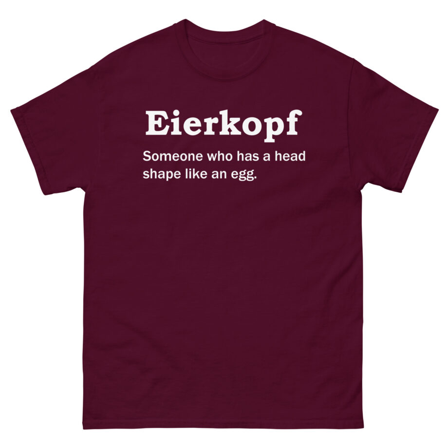 German Words Lustiges Eierkopf Unisex classic tee