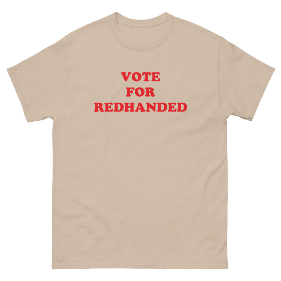 Red handed for Vote Unisex classic tee