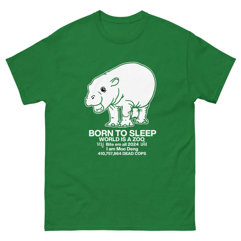 Moo Deng Born to Sleep Unisex classic tee