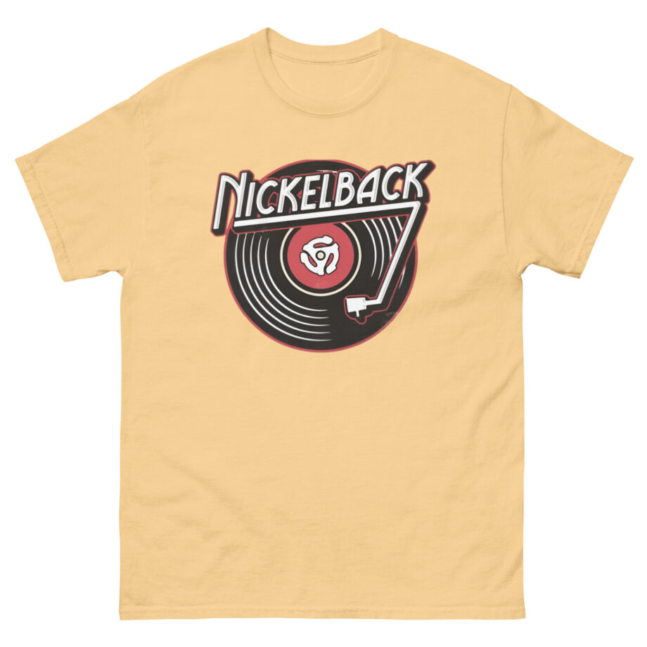 Nickelback Record Natural Ringer Unisex classic tee
